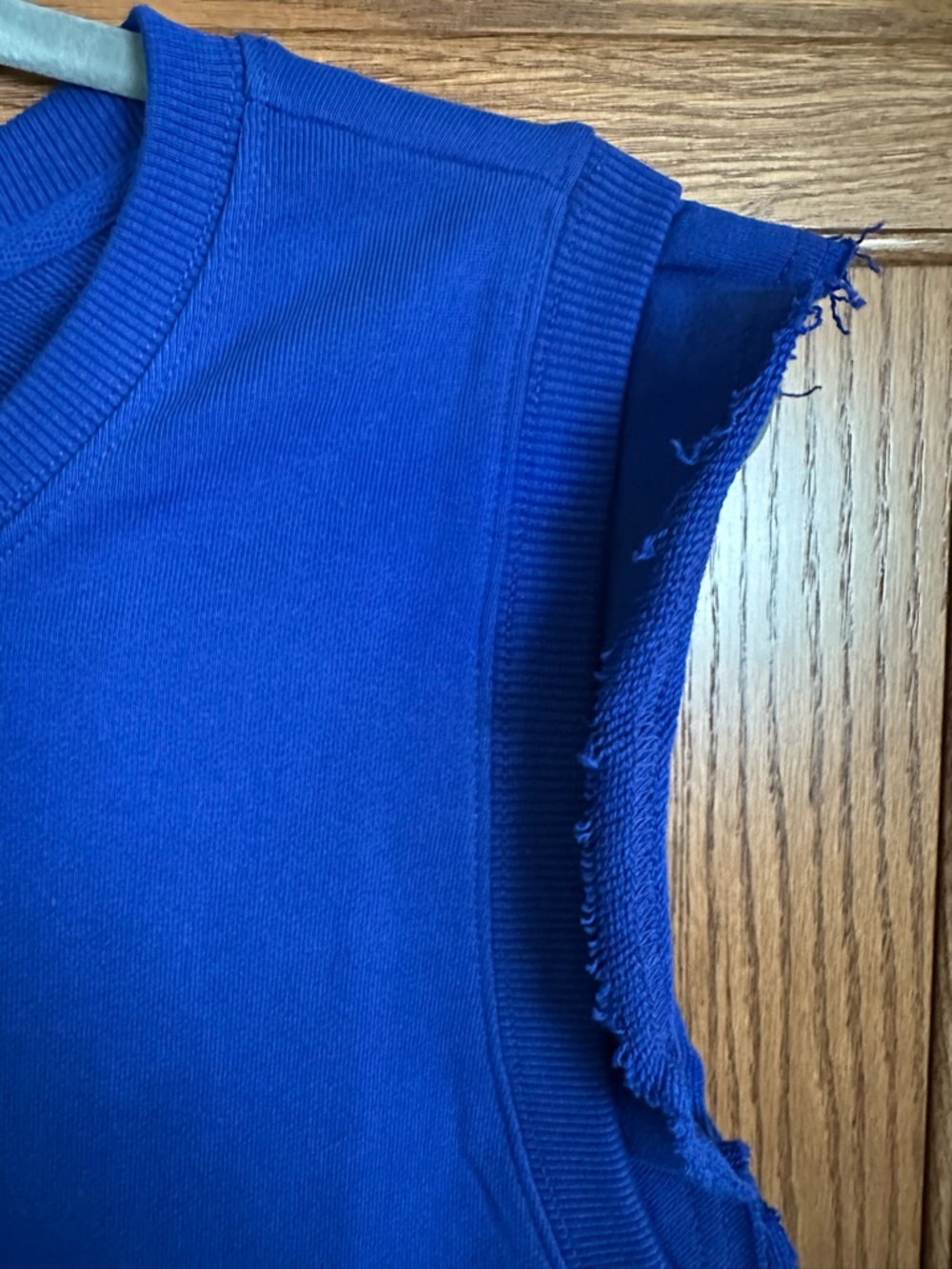 Free People Movement Flutter Tank Sweatshirt Electric Blue M NWT - Picture 6 of 8